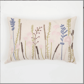 Floral Elegance Decorative Throw Pillow-18X18 - Elegant Pillow For Living Room, Bedroom & Home Decor