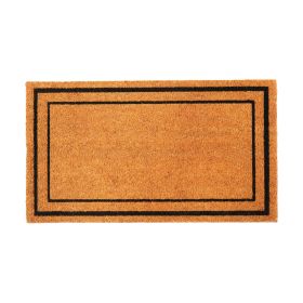 Welcome Doormats Natural Coco Coir Mats with Non Slip PVC Backing Indoor Outdoor Mats for Home & Office Floor Mats for Door Decor Plain Entry Mat